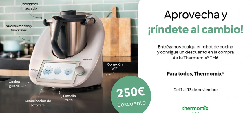Thermomix TM6 con 250 € de descuento