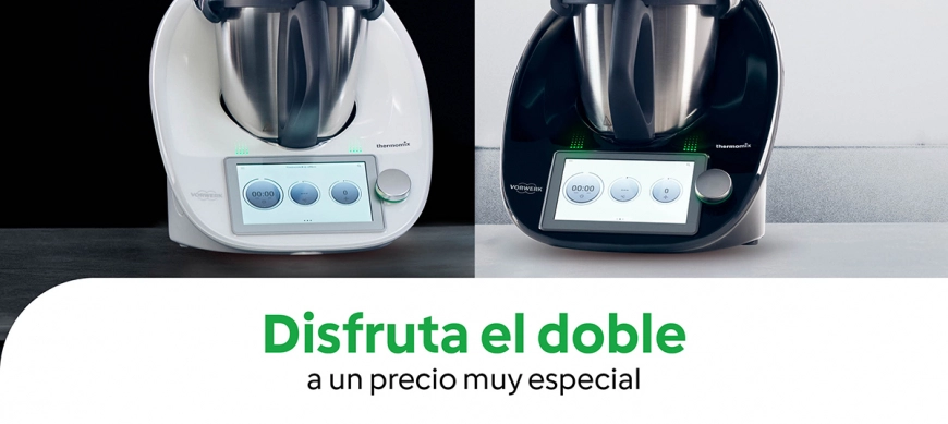 Thermomix Tm6 Blanca y Negra , Disfruta el doble a un precio Especial