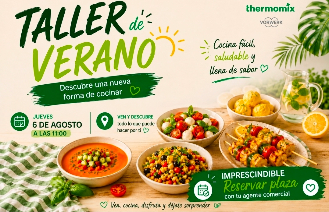 ¡Te espero en mi próximo Taller Thermomix!